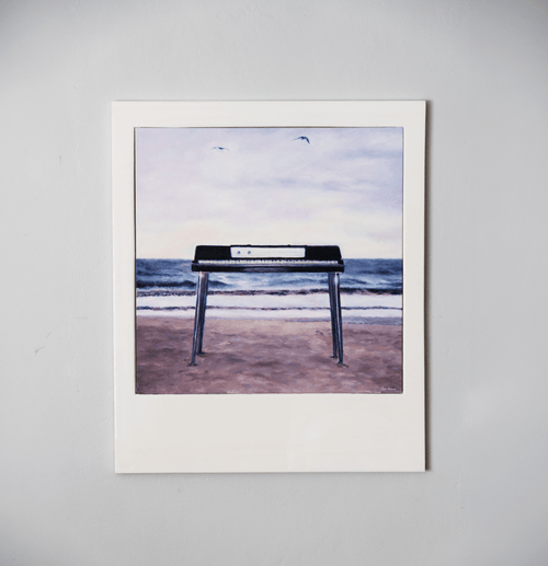 piano polaroid paining